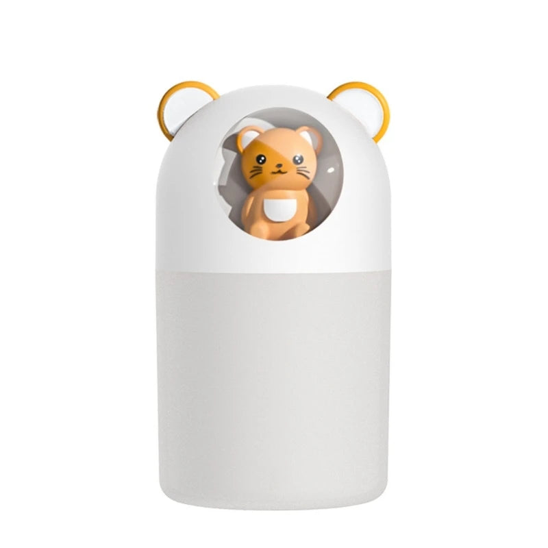 Premium Cute Pet Humidifier 300ml Water for Tank Cool Mist Vaporizer White Pink