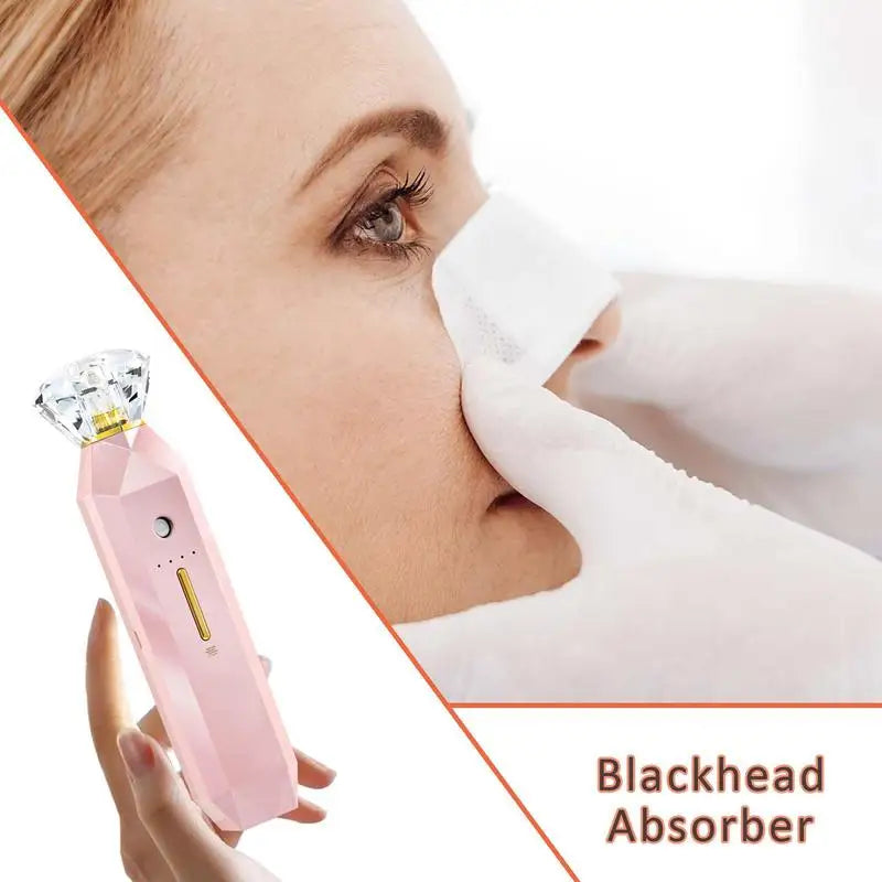 Electric Small Bubble Blackhead Remover USB Pore Acne Pimple Removal Vacuum Suction Face Exfoliator Tool  Facial Nose Cleaner