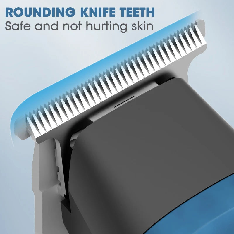 Professional Electric Hair Clipper LCD Digital Display Hair Trimmer for Men Barber Engraving Hair Cutting