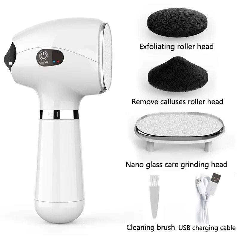 Pedicure Tools Skin Care Electric Foot File Dead Skin Callus Remover USB Foot Grinder Machine Foot Care Tool