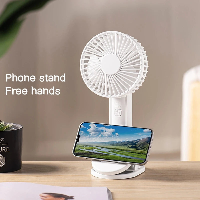 Portable Mini Hand Clip Fan USB Charging Quiet Desktop Electric Fan High Quality Student Dormitory Small Cooling Ventilador Fans