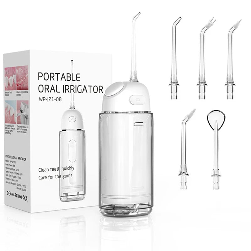 Oral Irrigator Dental Thread Irrigation Water Flosser Portable Mini Water Pick for Teeth Cleaner Cleaning Machine