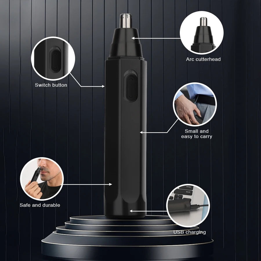 Popular Painless Electric Nasal hair Trimmer Usb Rechargeable Beard Nasal Ear Hair Trimmer Available for both men & women