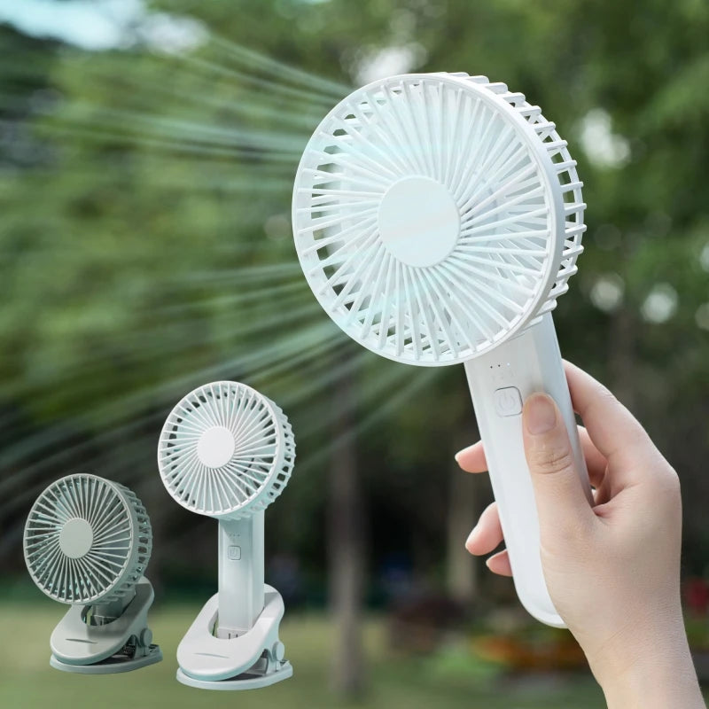 Portable Mini Hand Clip Fan USB Charging Quiet Desktop Electric Fan High Quality Student Dormitory Small Cooling Ventilador Fans