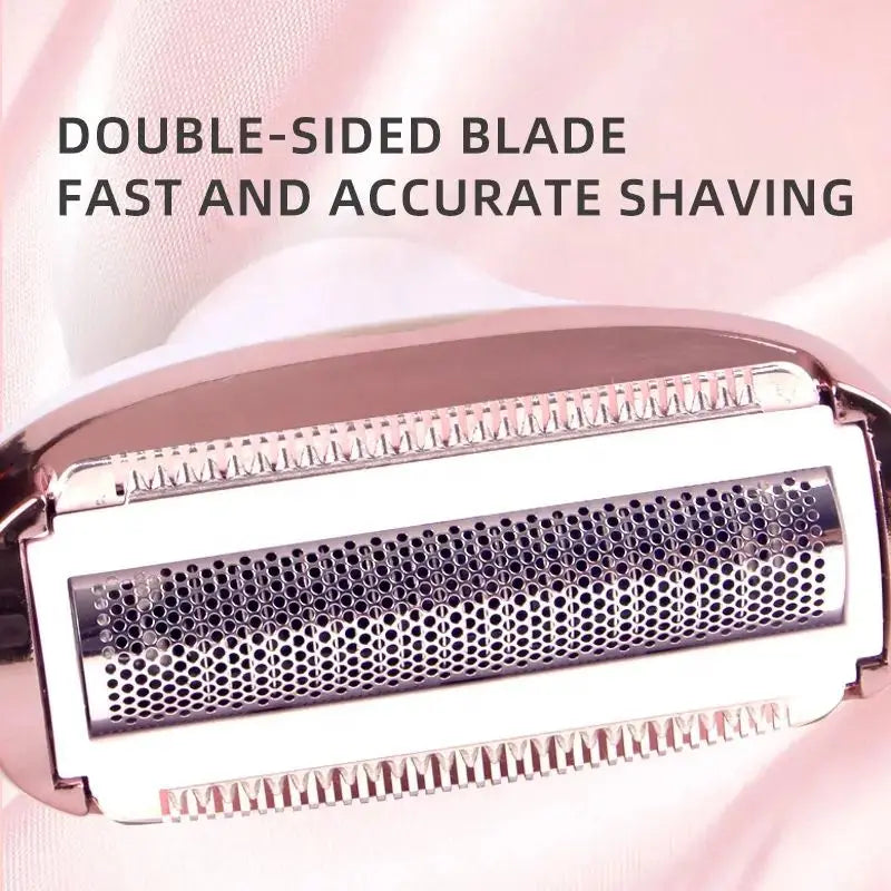 4 in 1 Electric Razor for Women Shaver Lady Shaver Body Hair Trimmer for Armpit Bikini Arm Leg Face Mustache Portable Painless