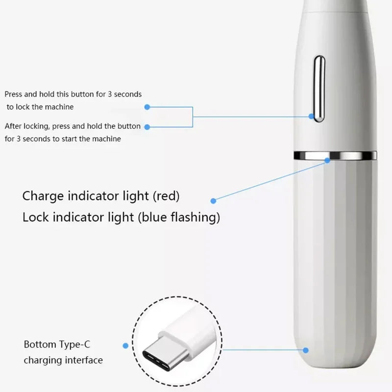 Electric Razor for Women Removal for Body Nose Hair Trimmer Face Shavers Eyebrow Leg Armpit Bikini Area Pubic Underarms Razors