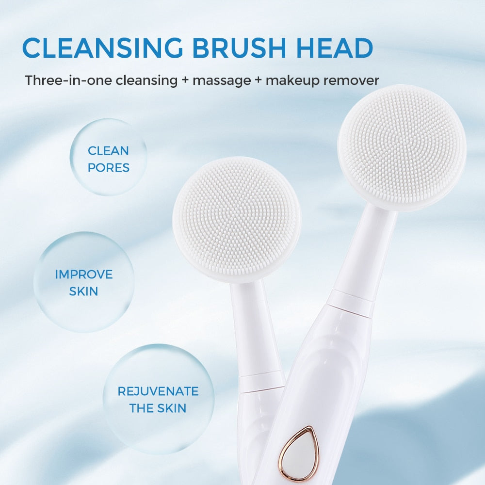 7 in 1 Electric Toothbrush and Accessories Sonic Tooth Brush Dental Cleaning Device Teeth Whitening with Face Massager Brush