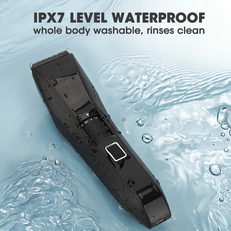 Men's Electric Groin Hair Trimmer Pubic Hair Trimmer Body Grooming Clipper Bikini Epilator Rechargeable Shaver Razor