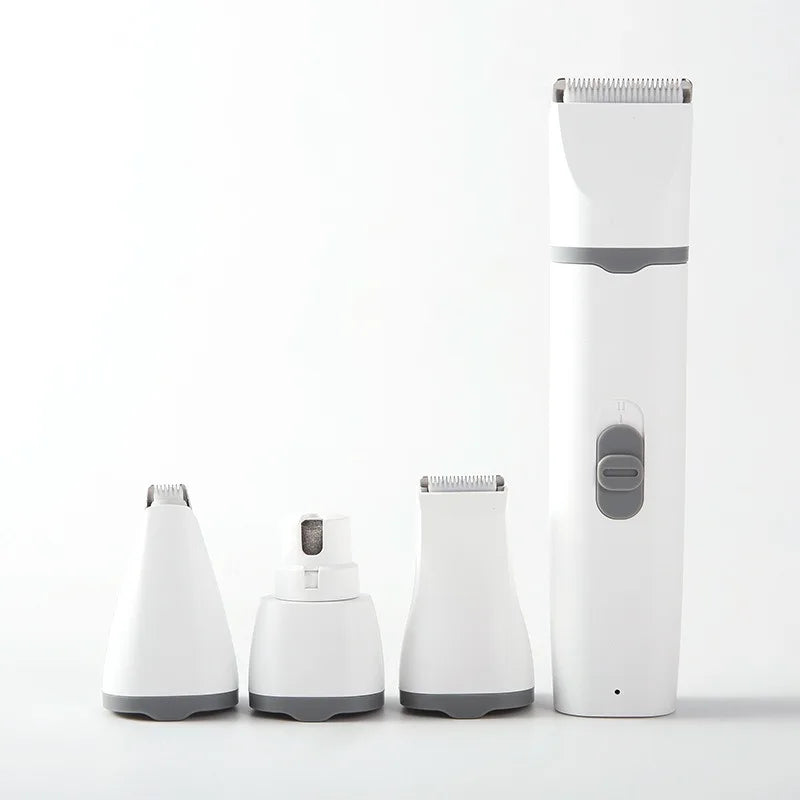 Dog Hair Clippers Grooming For Nail Cutter 4-In-1 Cordless Electric Trimmer Low Noise USB Rechargeable Pet Clippers