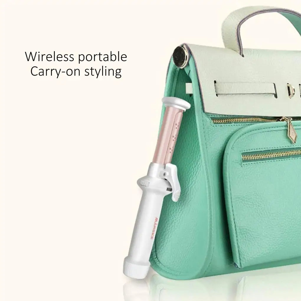 Cordless Curling Hair Quick Automatic Iron Rechargeable Electric Scalding Styling Ceramic Power Bank Woman Fashionable