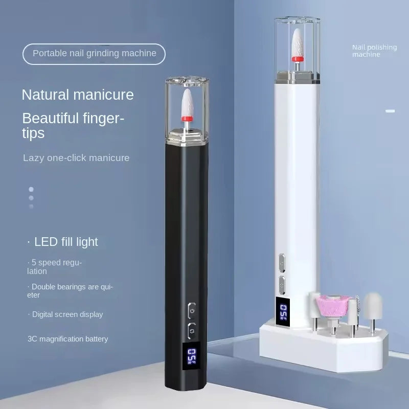 Electric Nail Polisher Finger Portable Mini Electric Nail Pen Gel Removal Tool Dead Skin Remover Nail Art Instrument