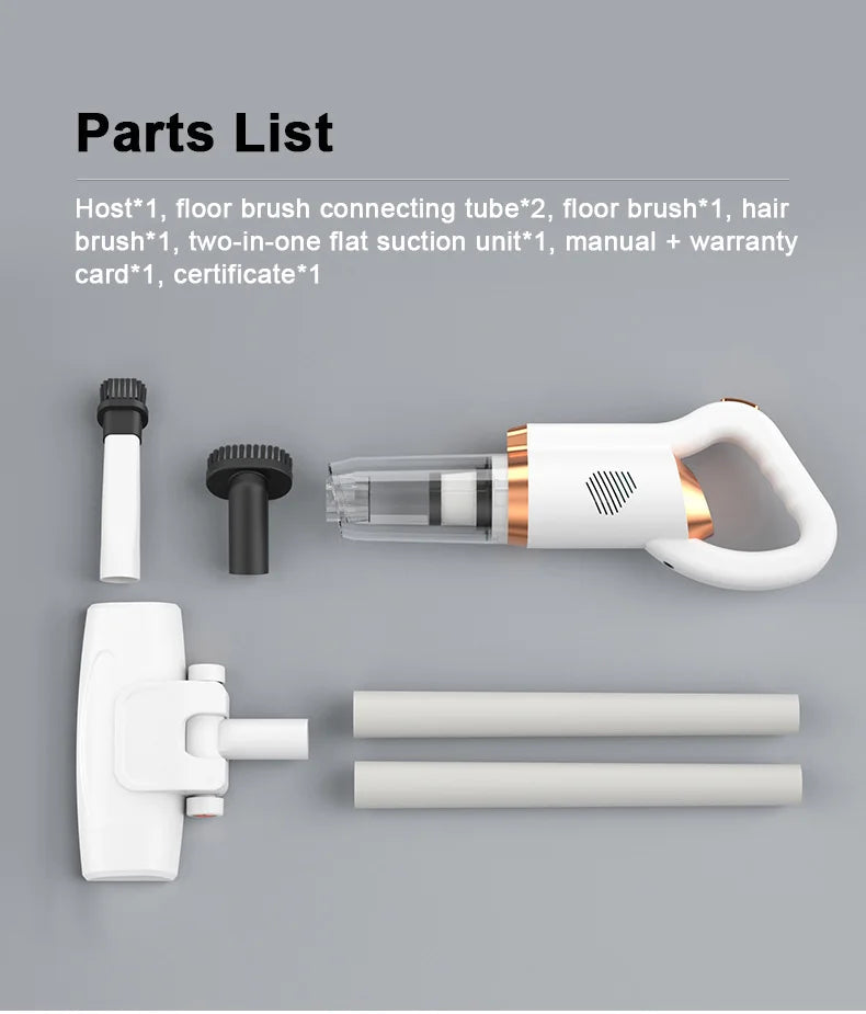 Electric Handheld Vacuum Cleaner Wireless Sweeper Powerful Cordless Home Car Remove Mites Floor Dust Cleaner Cleaning Tools