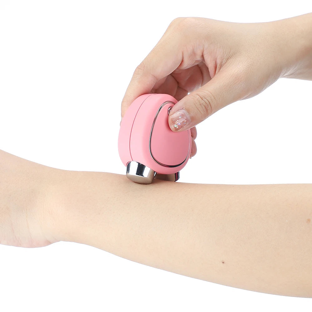 EMS Micro Current Beauty Instrument Mini Portable Face Slimming Sonic Vibration Massager Lifting Firming Skin Diminish Fine Line