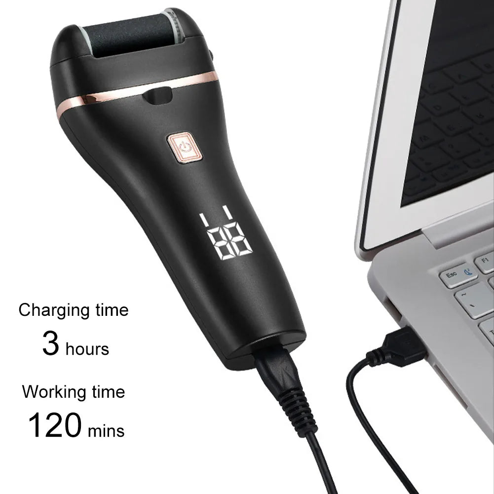 Electric Foot File Grinder Dead Dry Skin Callus Remover Washable Feet Pedicure Tool Foot Care Tools for Hard Cracked Clean