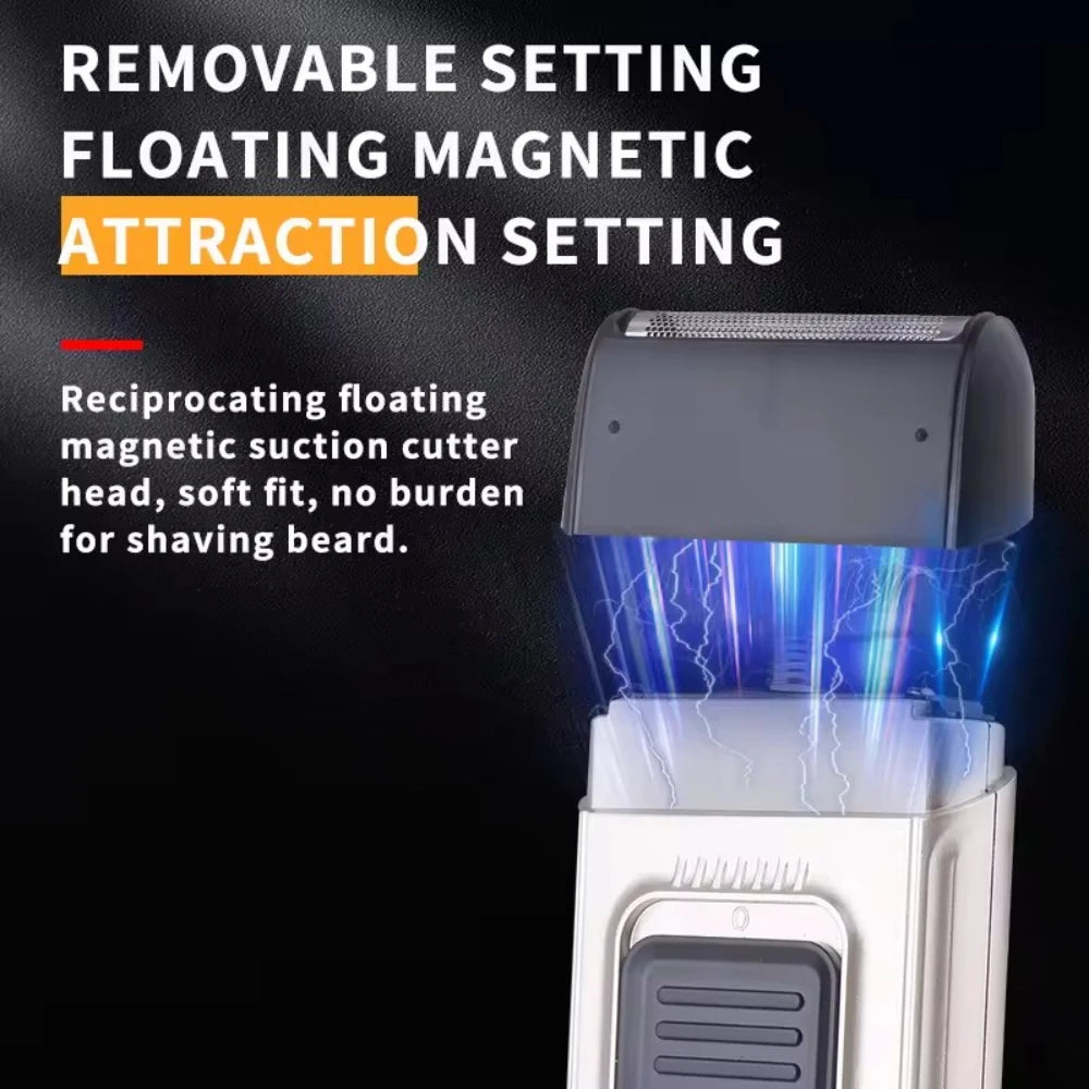 Rechargeable razor Portable Travel Beard Trimmer Reciprocating Cordless Shaving Machine for Men