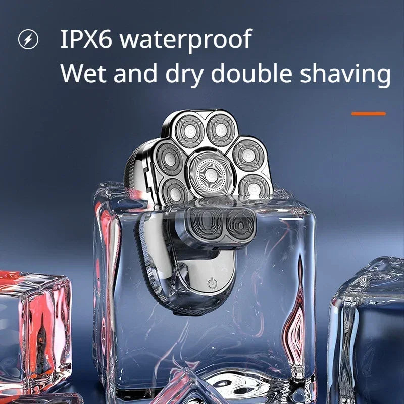 6-in-1 Multifunctional Electric Shaver Hair and Nose Hair Set Full Body Waterproof Men's Household Shaver
