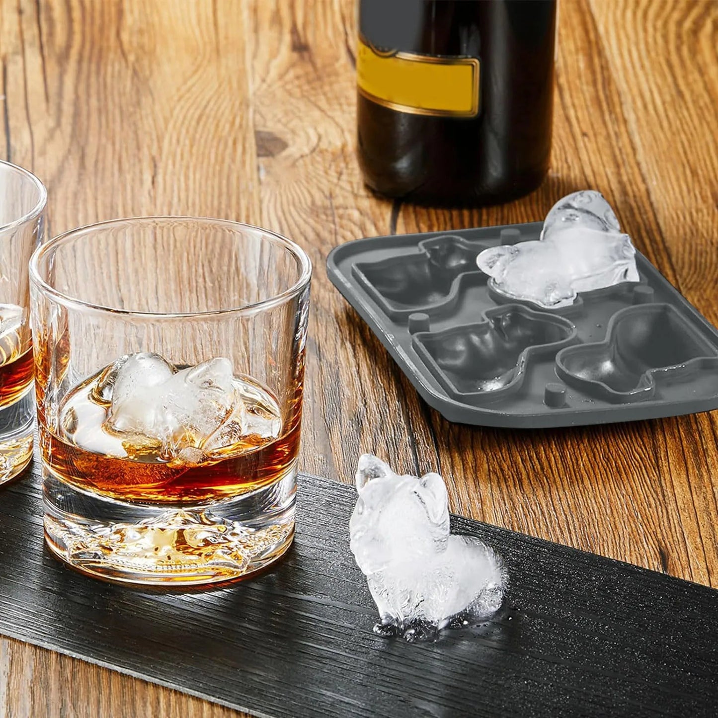 Silicond Ice Cube Whiskey Ice Ice Large Ice Cube Corgi Pet Dog Silicond Ice Cube Holder Cool Wine Bag