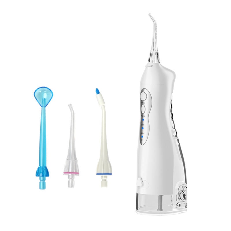 Dental Water Jet Oral Irrigator Rechargeable USB Portable Water Flosser 220ML Water Tank Waterproof Teeth Cleaner 4 Tip 3 Models
