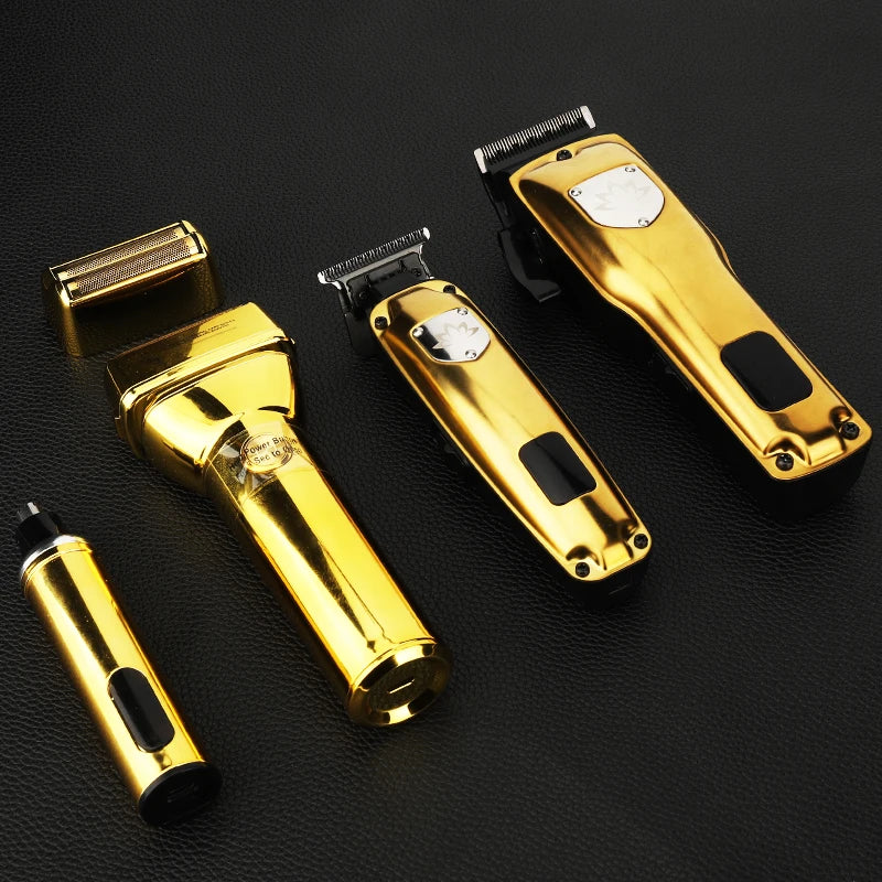 Professional Hair Clipper Set Men's Oil Head Carving Electric Push Shear Electric Shaver Nose Hair Trimmer