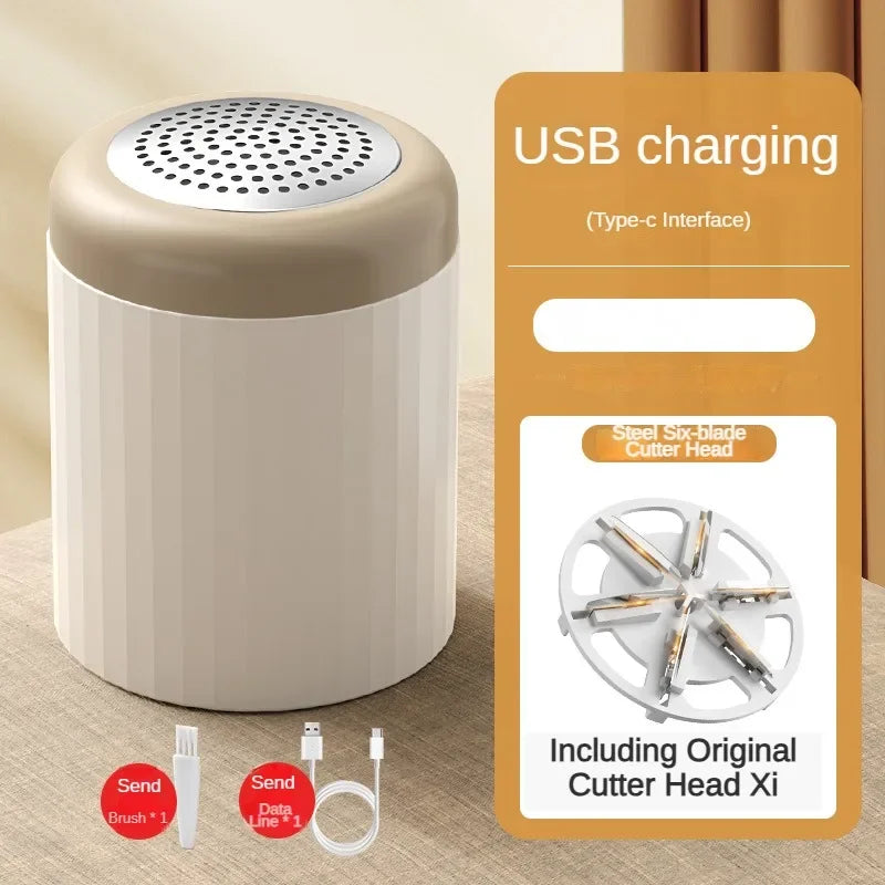 Portable Hair Ball Trimmer USB Rechargeable Mini Electric Lint Remover Fabric Shaver for Clothes Sofa Blanket Lint Removal