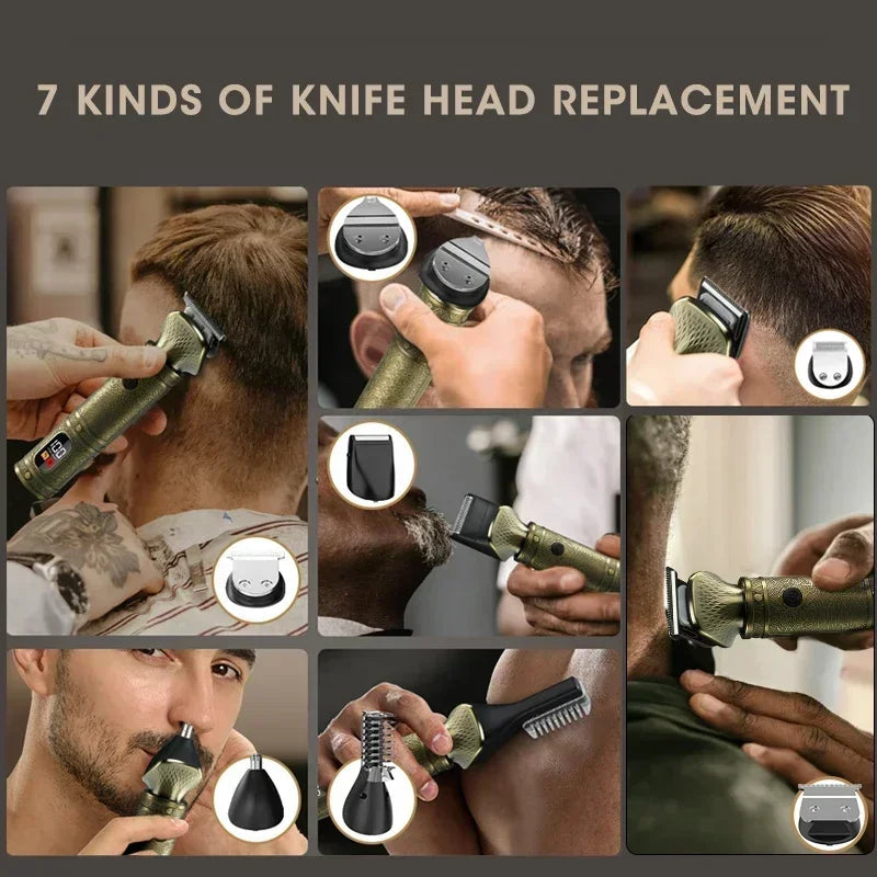 Hair Cutting Machine Multifunctional Hair Clipper Men's Home Nose Hair Set
