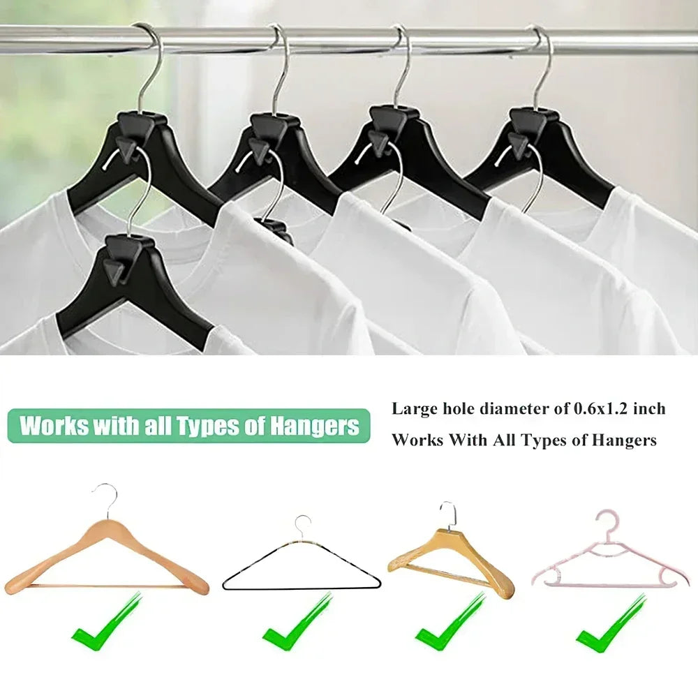 Clothes Hanger Connector Hooks Triangles Closet Extender Hangers Heavy Duty Space Saving Cascading Clothes Organizer