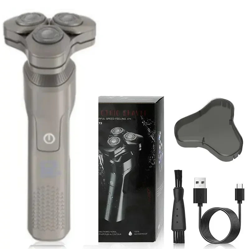 Men's Electric Shaver Suction Blade Multifunctional Rechargeable Portable Water Washing Beard Knife
