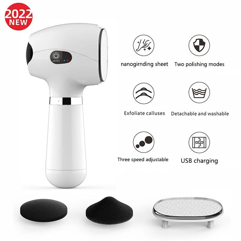 Pedicure Tools Skin Care Electric Foot File Dead Skin Callus Remover USB Foot Grinder Machine Foot Care Tool