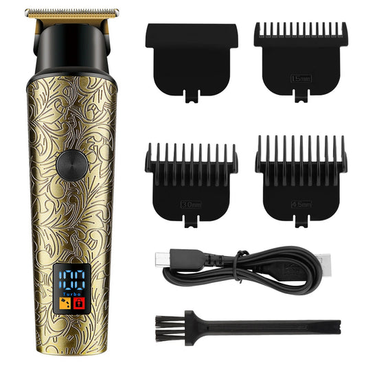 Hair Clippers Set for Men Professional Barber Electric Cordless Hair Trimmer Shaver Vintage Design Hair Cutting Machine