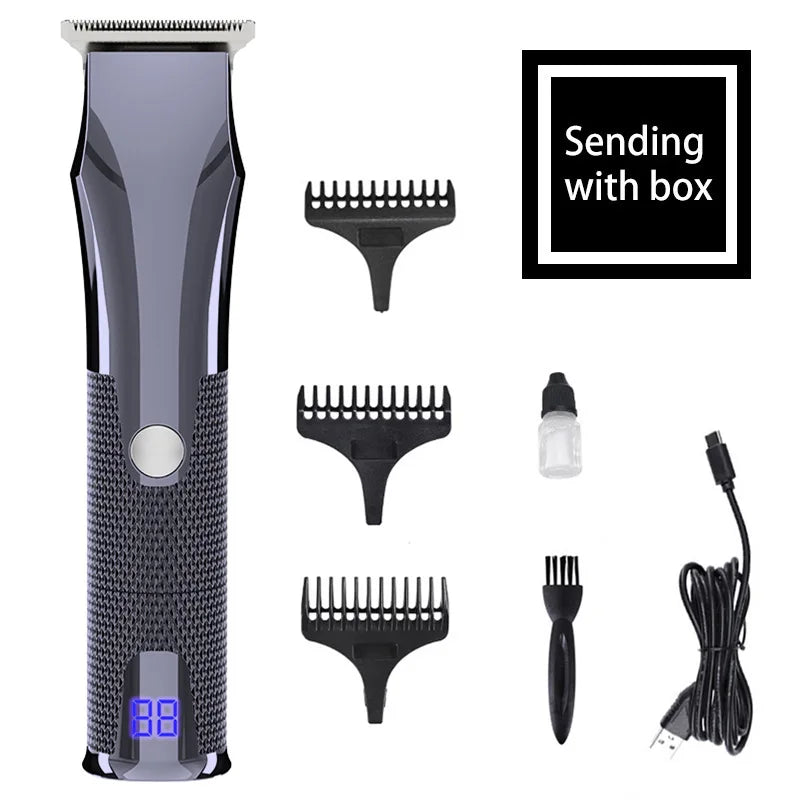 Professional Cordless Hair Clipper Rechargeable Barber Haircut Machine Hair Trimmer for Barbers Stylists Haircutting Machine