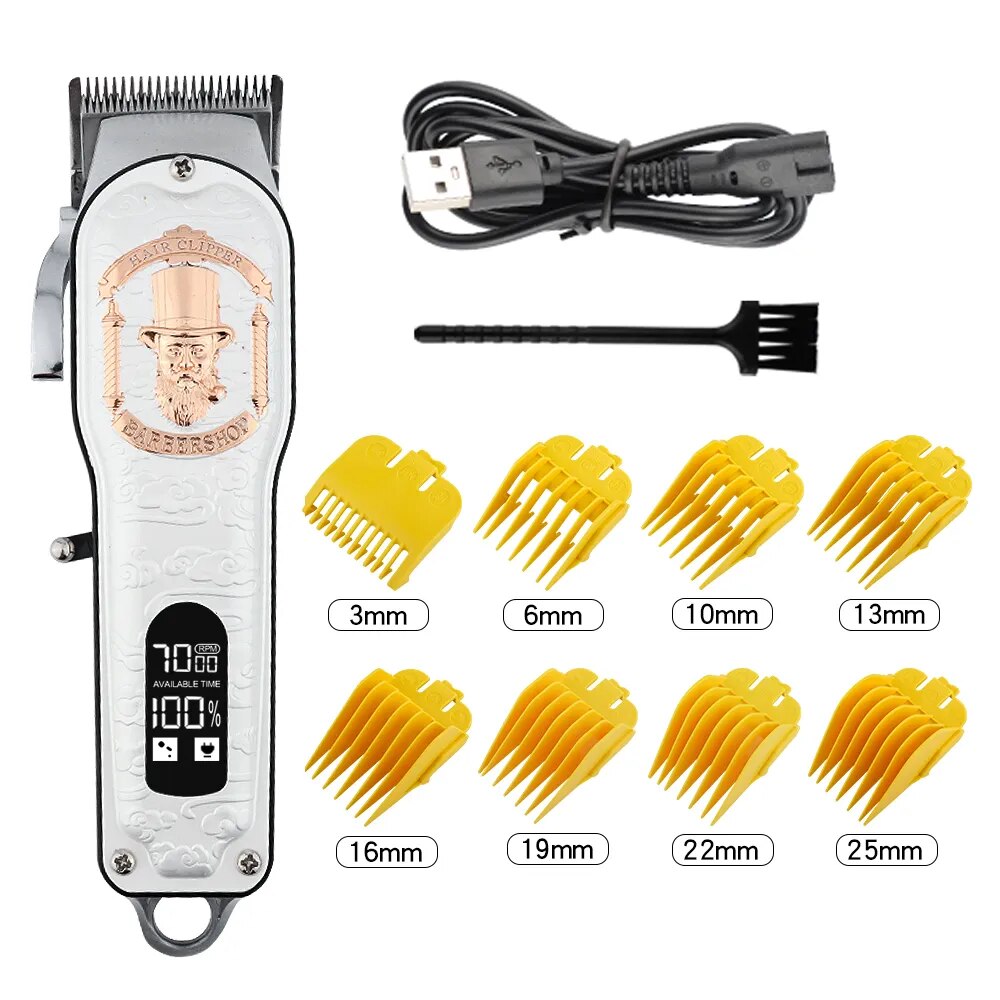 Professional Hair Clipper Cordless Hair Trimmer Machine Men's Razor Hair Clipper Hair Trimmer Beard