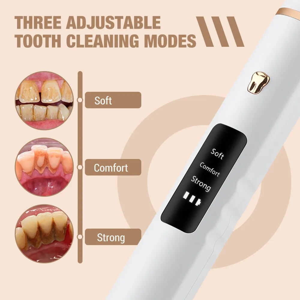 Ultrasonic Dental Scaler Electric Dental Irrigator Water Flosser Jet Sonic Tooth Cleaner Calculus Tartar Removal Teeth Whitening