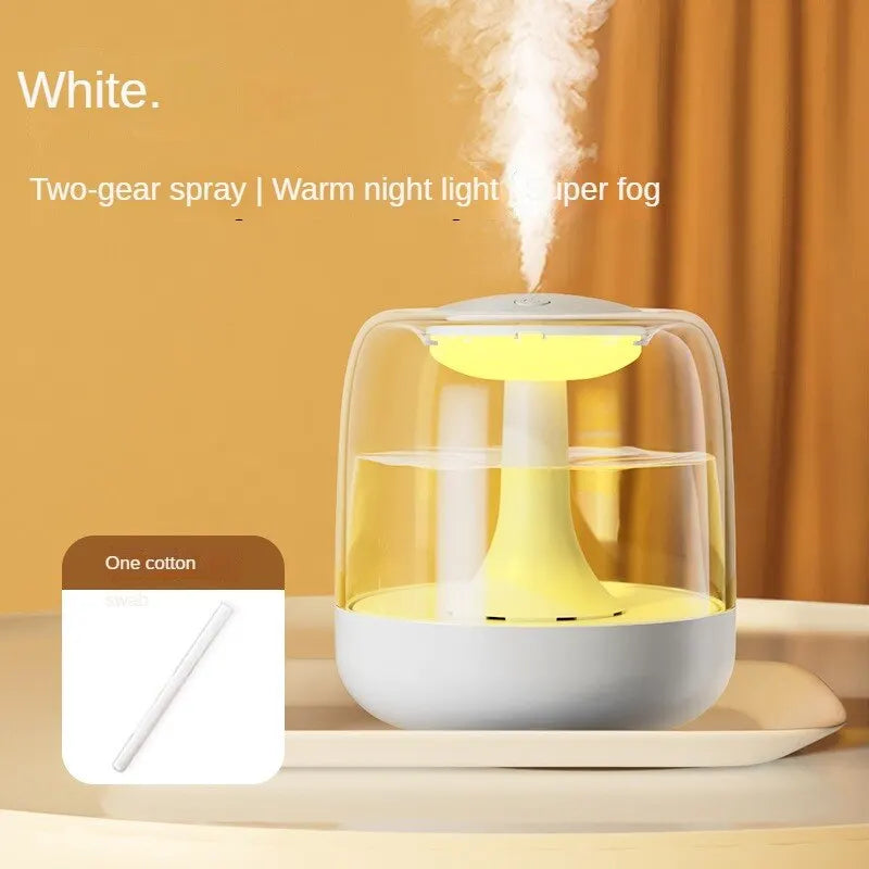 Humidifier 440ml Small Home Aromatherapy Machine 2-in-1 Mute Bedroom Large Capacity Fog Air Purification Mini Night Light