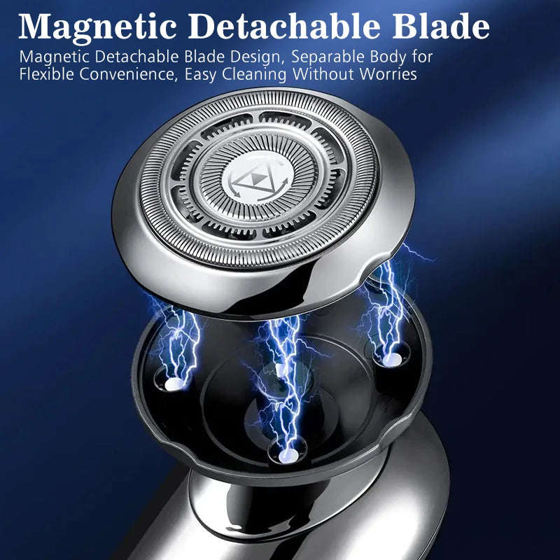 Head Shavers for Men Upgraded 5 in 1 Multifunctional Bald Head Shaver Grooming Kit Cordless Electric Razor for Men Rotary