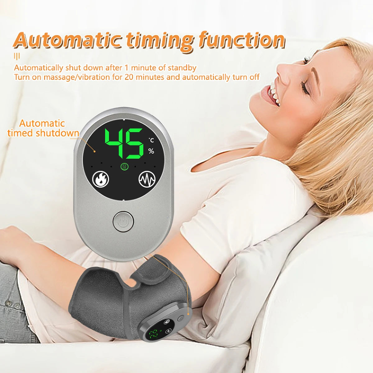 Portable Electric Heating Knee Pads, Old Cold Legs Intelligent Temperature Control Warming Hot Compress Knee Joint Elbow