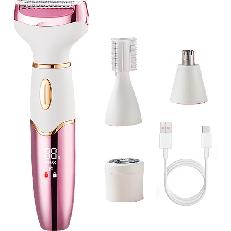Female Hair Removal Device - Shaver Nose Hair Removal Device Underarm Hair Removal Device Eyebrow Trimmer Rechargeable