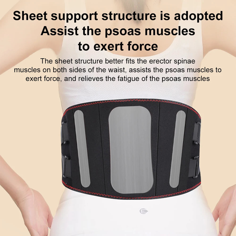 Electric Heating Waist Massage Belt Back Support Warm Hot Compress Physiotherapy Waist Electric Abdominal Massager