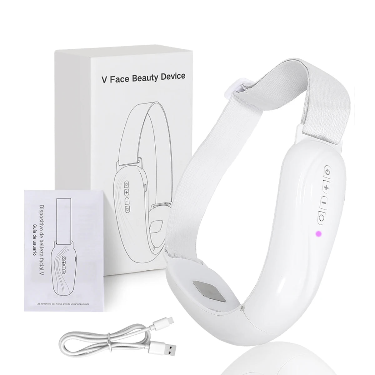 V Face Beauty Instrument 4 Gears and 15 Modes Kneading and Massaging The Skin Suitable for Women's Home Beauty Care