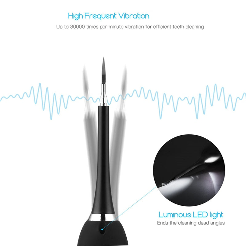 Portable Electric Dental Calculus Remover Toothbrush Sonic Tartar Removal Teeth Whitening Cleaning Oral Hygiene Tools