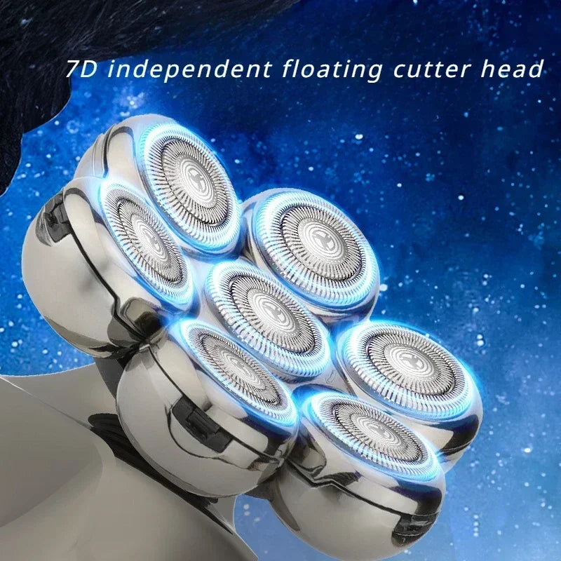 Men's Electric Razor Multi-function Electric Shaver Bald Hair Mechanism Trimmer for Men