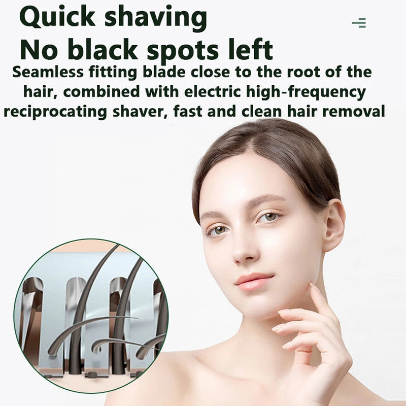 6in1 ladies Intimate Area Precision Shaver Bikini Line Sensitive Shaving Balls Eggs Pubic Hair Shaver Face Nose Beard Trimmer