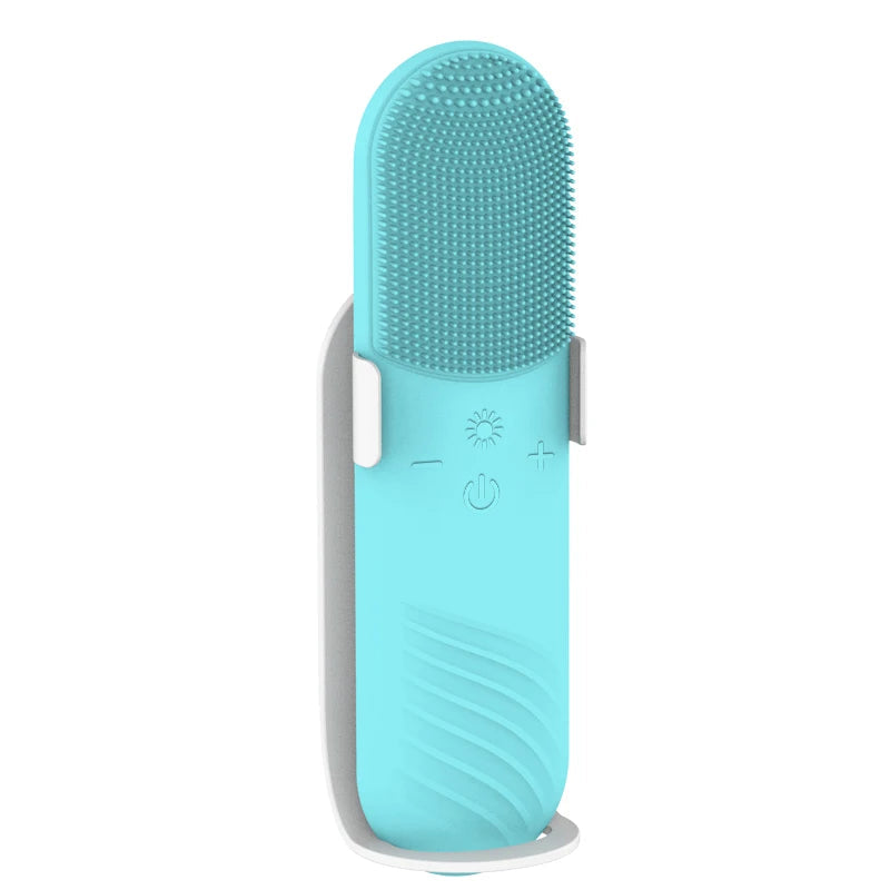 Rechargeable Mini Travel Home Beauty Waterproof Electric Hand Held Silicond Exfoliate Brush For Face