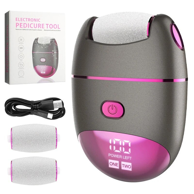 USB Rechargeable Electric Foot File Foot Callus Remover Machine Pedicure Device Feet Care Tools For Heels Hard Dead Skin Removal