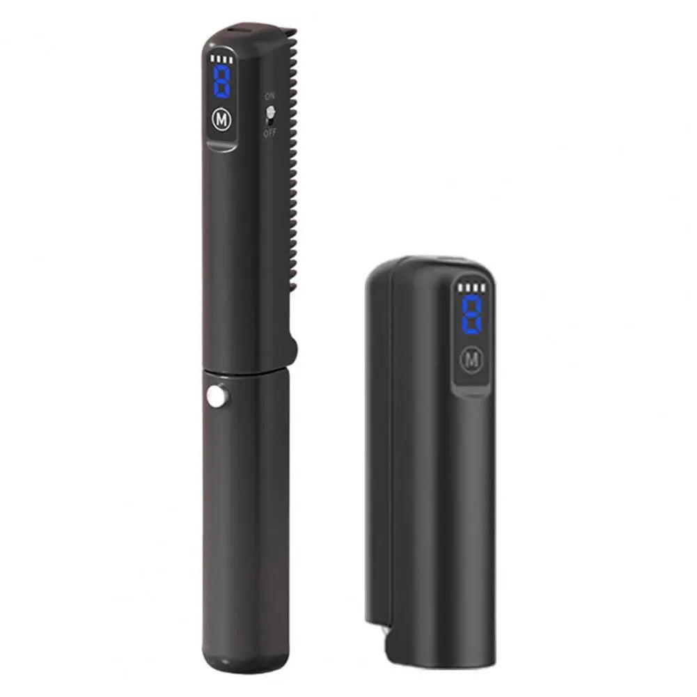 Portable Hair Styling Tool Hair Straightening Comb Portable Hot Brush Foldable Hair Straightener Comb with Fast for Travel