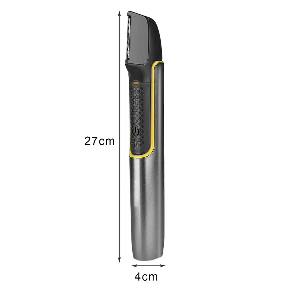 1 Set Electric Back Shaver Razor Beard Dual-Head Women Men Body Hair Trimmer USB Rechargeable Underarm Hair Razor Remover