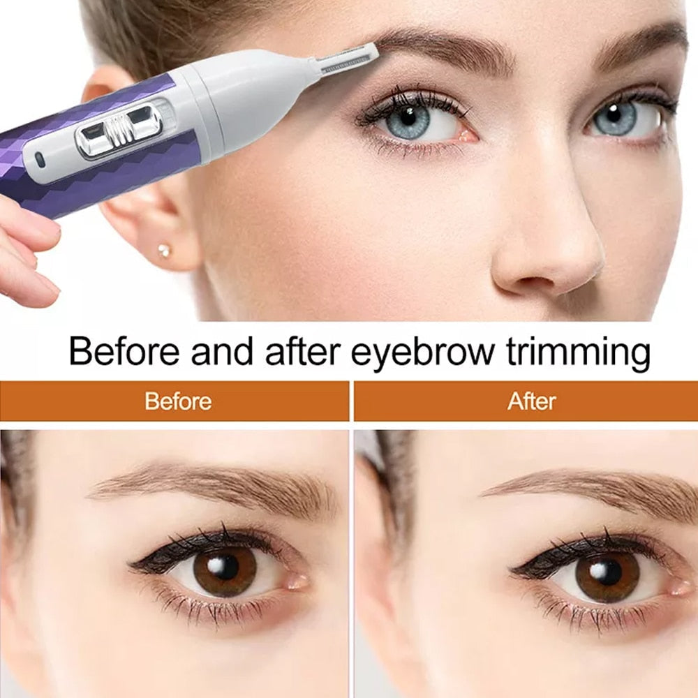 5 IN 1 Electric Hair Removal Epilator Wet&Dry Lady Shaver Nose Hair Trimmer Eyebrow Shaper Leg Armpit Bikini Trimmer Women Razor