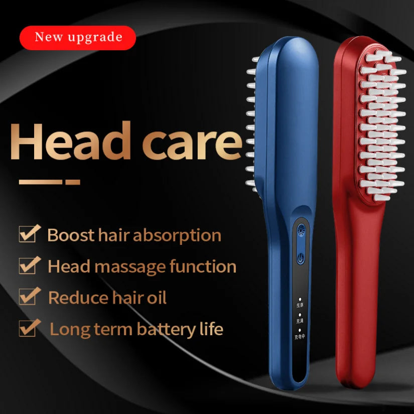 LED Light Red Phototherapy Massage Vibration Comb Electric Hair Growth Comb Infrared Laser Hair Care Style Anti-Hair Loss Hair