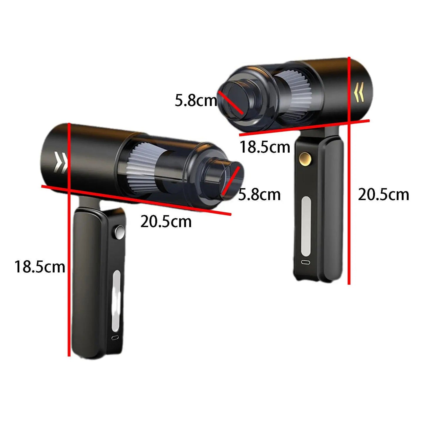 Car Handheld Vacuum Cleaner Lightweight 8000PA Keyboard Vacuum Cleaner Cordless