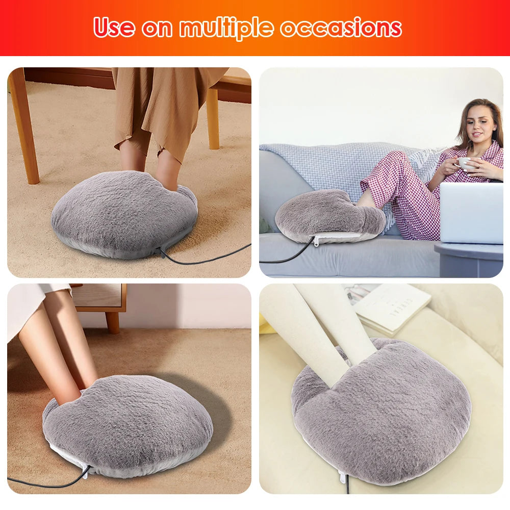 USB Foot Warmer Constant Temperature Heating Pad Soft Velvet Washable Winter Warm Foot Hand Warmer warmer for Home Office