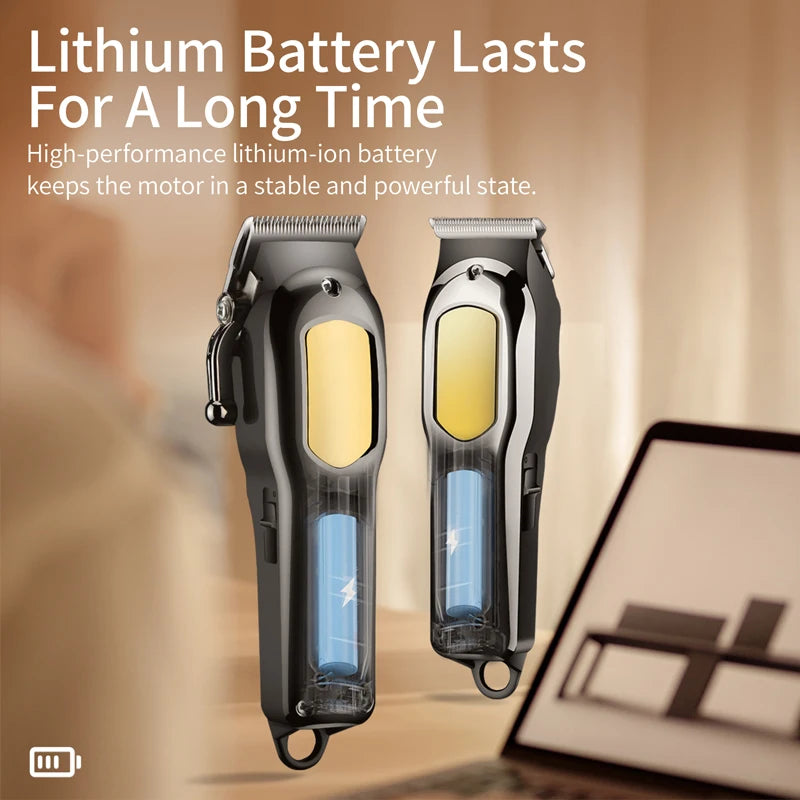 Professional Men's Electric Hair Clipper Multifunctional Hair Trimmer USB Rechargeable Electric Push Cutting Styling Tool